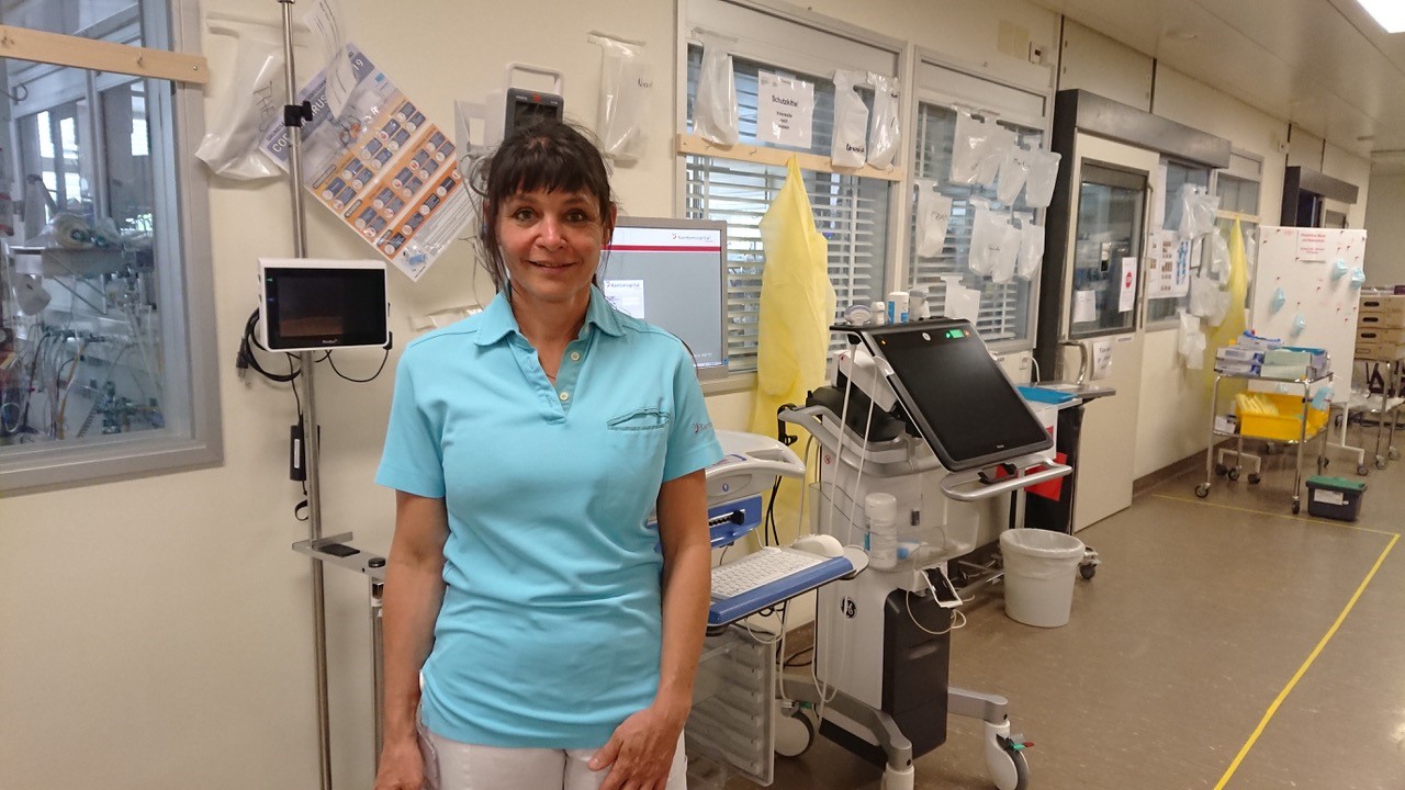 Rita Purek arbeitet vorübergehend nicht in Schiers, sondern am Kantonsspital in Chur.