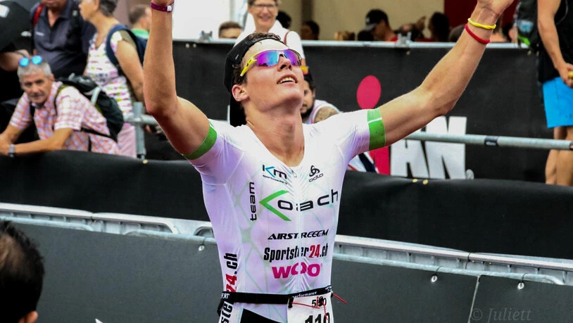 Im Sommer lief Fabio Lechner erstmals einen Triathlon. PRESSEBILD