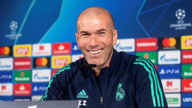 Auch Real Madrids Trainer Zinedine Zidane steht an der Schwelle zu der K.o.-Phase der Königsklasse