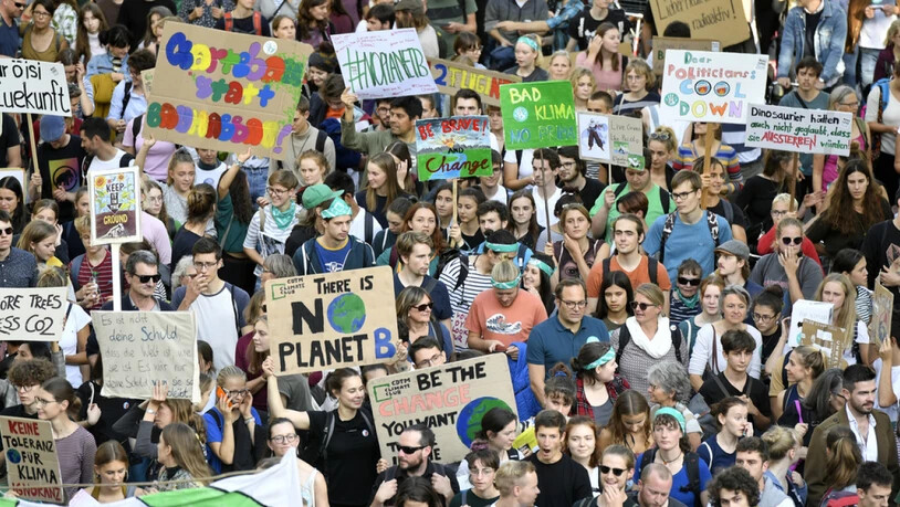 Klimastreik in Zürich am 27. September 2019. Das Wort des Jahres 2019 in der Deutschschweiz ist "Klimajugend". (Archivbild)