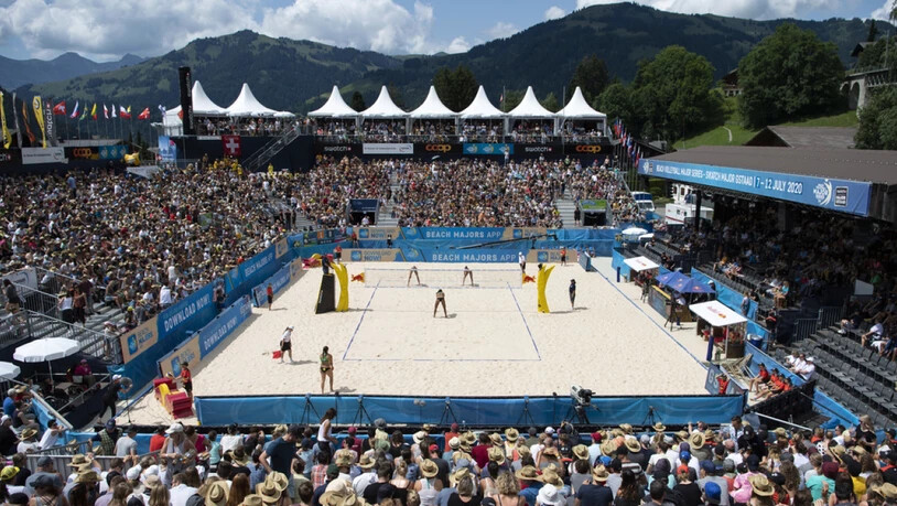 So sah es am 13. Juli dieses Jahres anlässlich des Viertelfinalspiels der Frauen am Beachvolleyballturnier in Gstaad aus.