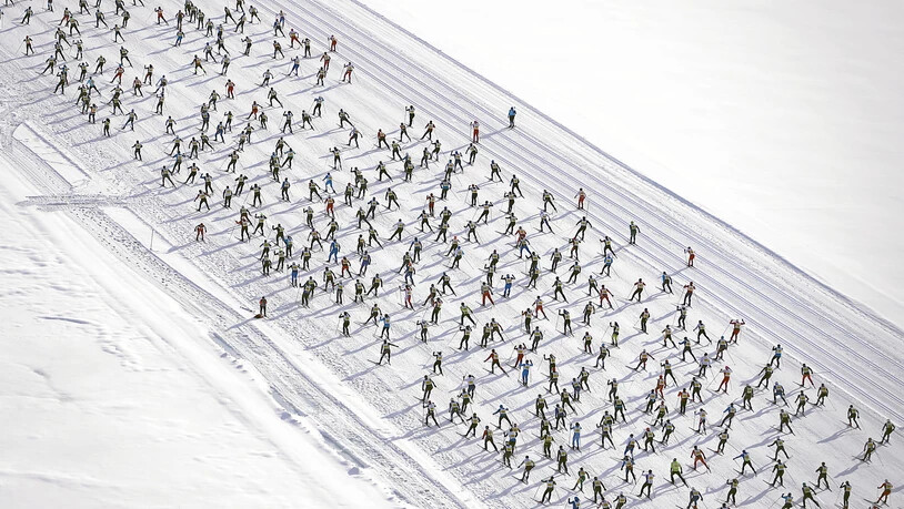 Bereits Anfang Januar ausverkauft: Der 52. Engadin Skimarathon.