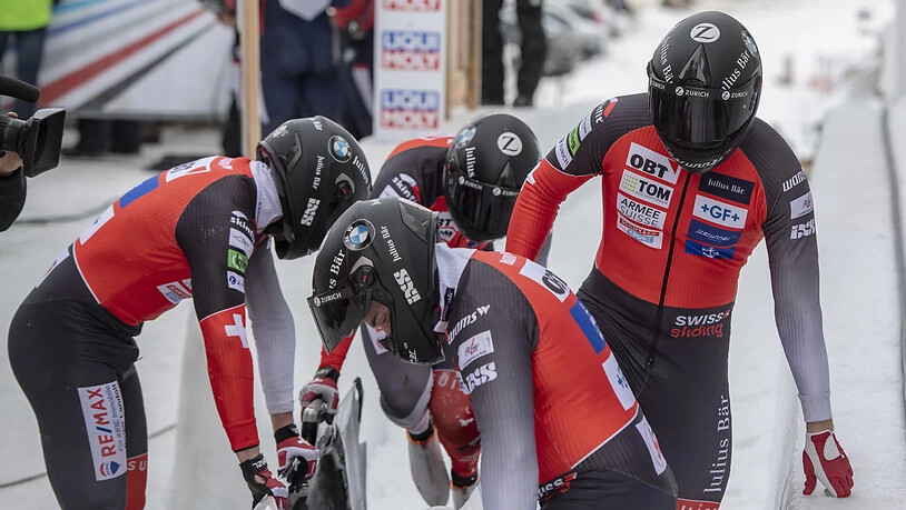 Ein versöhnlicher Abschluss des Weltcup-Wochenendes in St. Moritz: Mit dem Vierer fuhren Michael Vogt und sein Team auf den 10. Platz