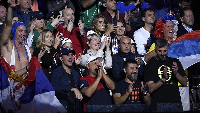 Die Trainer und Freunde von Novak Djokovic hatten einmal mehr etwas zu feiern