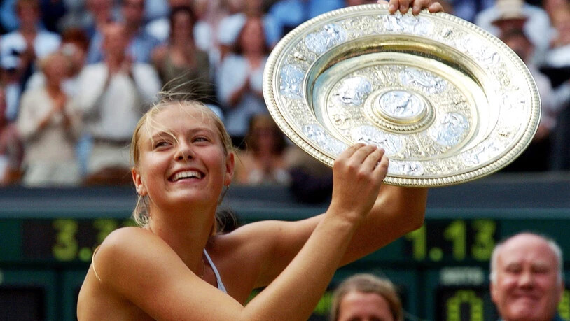Maria Scharapowa im Alter von 17 Jahre nach dem ersten Wimbledon-Titel