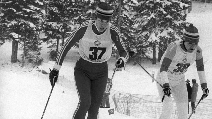 Evi Kratzer an den Olympischen Spielen 1984 in Sarajewo