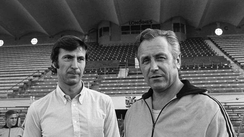 Zwei Protagonisten aus den besten Zeiten der Young Boys: Heinz Schneiter (links) und Walter Eich. Sie waren ab dem Winter 1970/71 das YB-Trainerduo