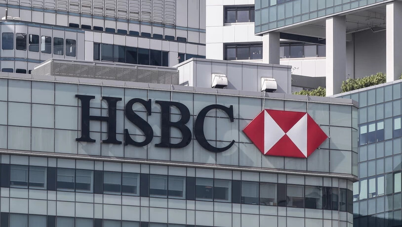 Die britische HSBC rechnet mit Kreditausfällen von bis zu 13 Milliarden: Büros der Bank in Hong Kong.