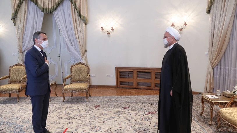 Aussenminster Cassis traf zum Abschluss seines dreitägigen Besuchs im Iran auch noch Präsident Hassan Ruhani.