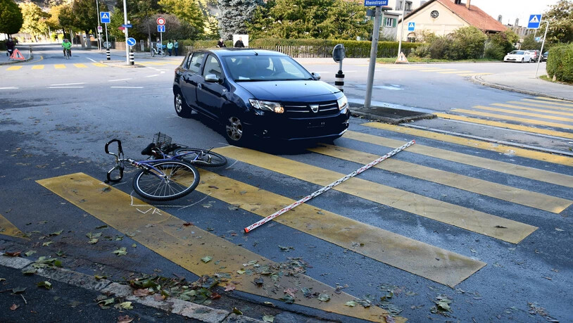 Die Unfallstelle bei der Austrasse in Chur.