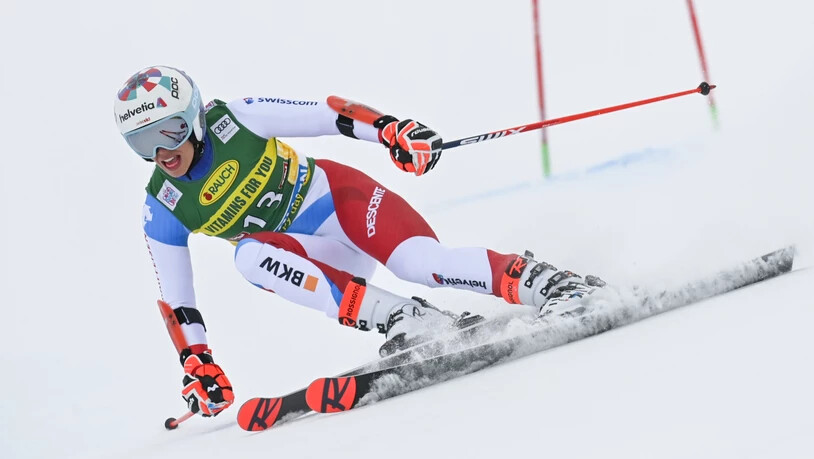 Michelle Gisin in Action in Sölden, wo sie mit dem 4. Rang ihr bestes Ergebnis in einem Weltcup-Riesenslalom egalisierte