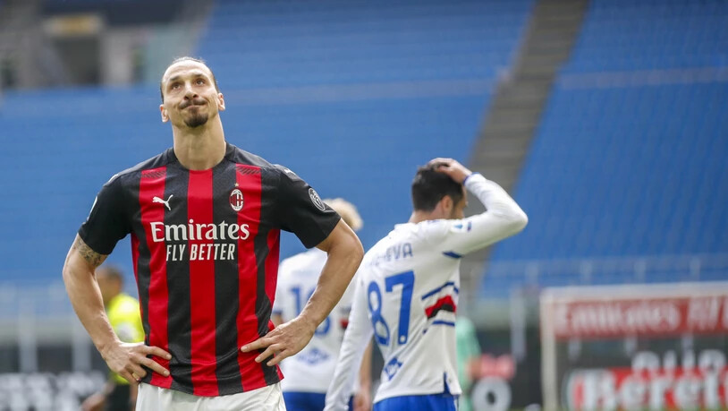 Zlatan Ibrahimovic will nicht glauben, dass Milan mit Sampdoria nicht zurechtkommt.
