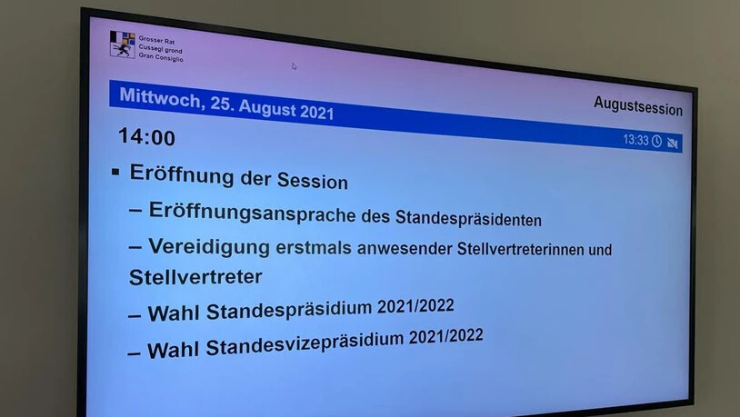 Am Mittwochmittag beginnt die Augustsession des Bündner Grossen Rates mit Wahlen.