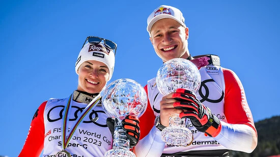 Wie vor Jahresfrist in Andorra können Lara Gut-Behrami und Marco Odermatt auch am Freitag in Saalbach-Hinterglemm wiederum die Super-G-Kristallkugel gewinnen