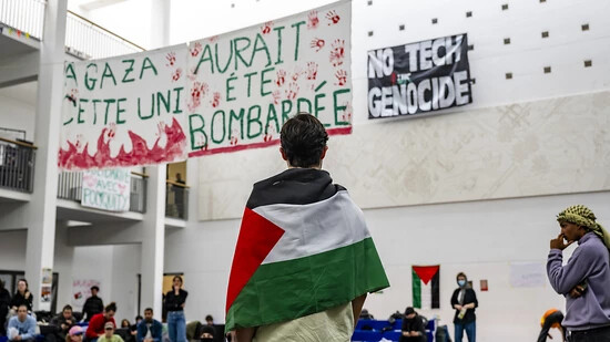 Studierendenprotest gegen den Gaza-Krieg an der ETH Lausanne: Für den Israelitischen Gemeindebund einseitig. (Bild vom Dienstag)