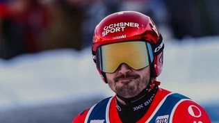 Loïc Meillard gehört auch im ersten Lauf des letzten Slalom des Weltcup-Winters zu den Schnellsten