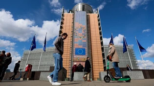 Ort von Verhandlungen: Ein Blick auf das brüsseler Berlaymont-Gebäude, den Sitz der Europäischen Union.