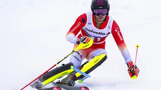 Ziel vor Augen: Slalomspezialist Sandro Simonet gibt trotz schwieriger Saison nicht auf.