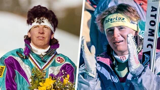 Konkurrentinnen und Freundinnen: Vreni Schneider (links) und Ulrike Maier gehören in den 1990er-Jahren zu den Topathletinnen im Frauen-Skirennsport.