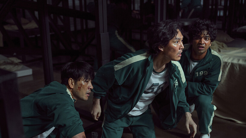 Südkoreanische Darsteller in einer Szene von "Squid Game": Die vielen Gewaltszenen stellten für Kinder eine sehr hohe psychische Belastung dar.