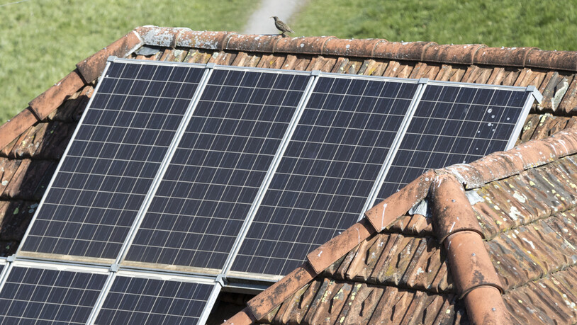 Der Bau von kleinen Solaranlagen in der Schweiz boomt. Beim Bund geht eine Rekordzahl von Fördergesuchen ein. (Themenbild)