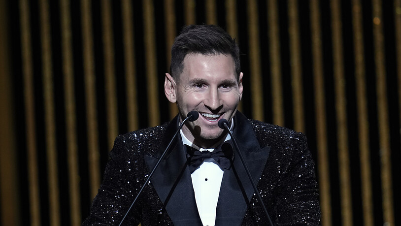 Lionel Messi glitzert und strahlt: Zum siebten Mal erhielt der Argentinier den Ballon d'Or
