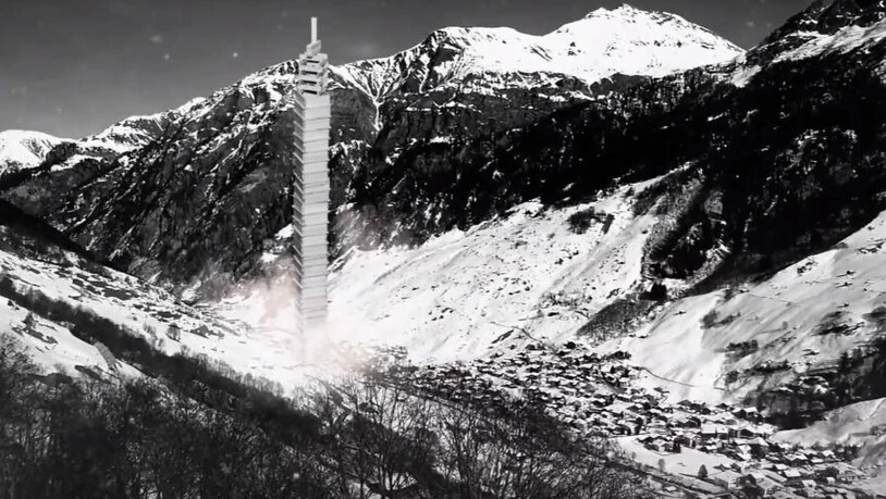 Im Video zum Song «Eh nid ewig» lässt Gimma einen Turm einstürzen.