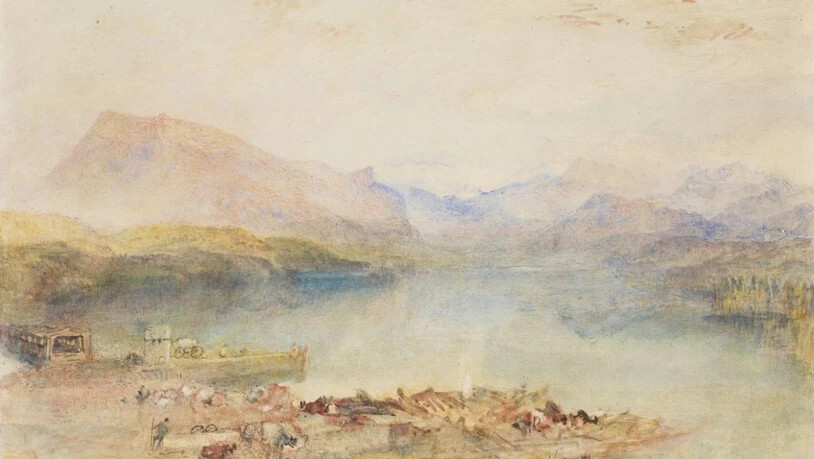 Joseph Mallord William Turners Aquarell "The Rigi, Lake Lucerne" befindet sich neu in der Sammlung des Kunstmuseums Luzern.