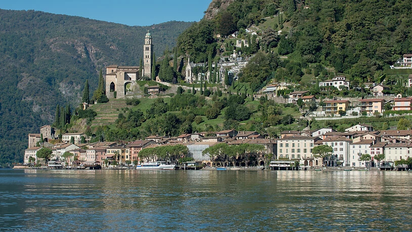 Das Tessiner Dorf Morcote, einer der 20 ausgewählten Orte des Projektes "Verliebt in schöne Orte" von Schweiz Tourismus und Bundesamt für Kultur. (Archivbild)