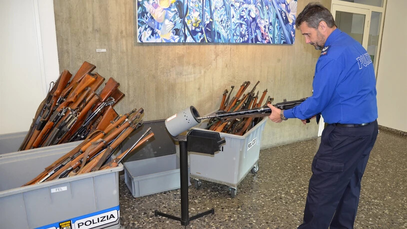 Am Samstag fand bei der Kantonspolizei Graubünden ein Waffenrückgabeaktionstag statt.