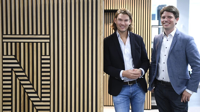 N26-Gründer Valentin Stalf (links) und General Manager Georg Hauer im Oktober 2019 in Wien (Archivbild).