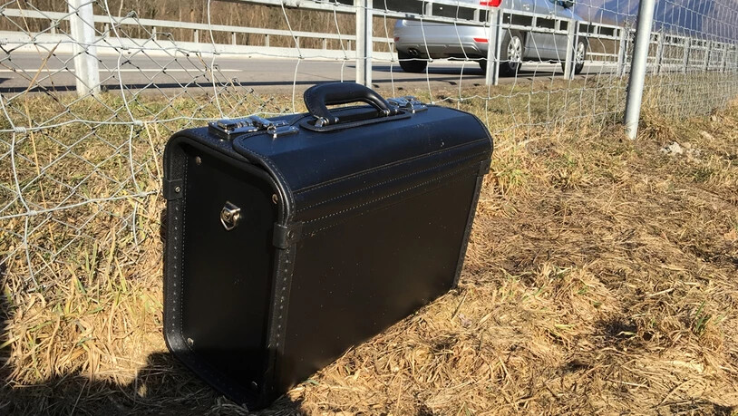 Aus diesem Koffer wurde in der Schweiz gar nichts gestohlen.