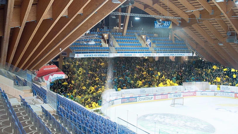 So könnte die neue Westkurve im umgebauten Eisstadion Davos dereinst aussehen.