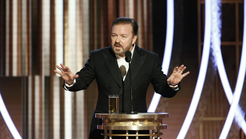 Zum fünften Mal stand der britische Komiker Ricky Gervais als Gastgeber bei den Golden Globes in der Nacht auf Montag auf der Bühne.