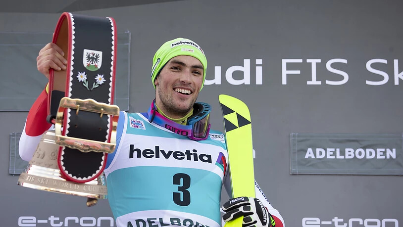 Daniel Yule hielt dem Druck in Adelboden stand und ist nun Schweizer Slalom-Rekordsieger
