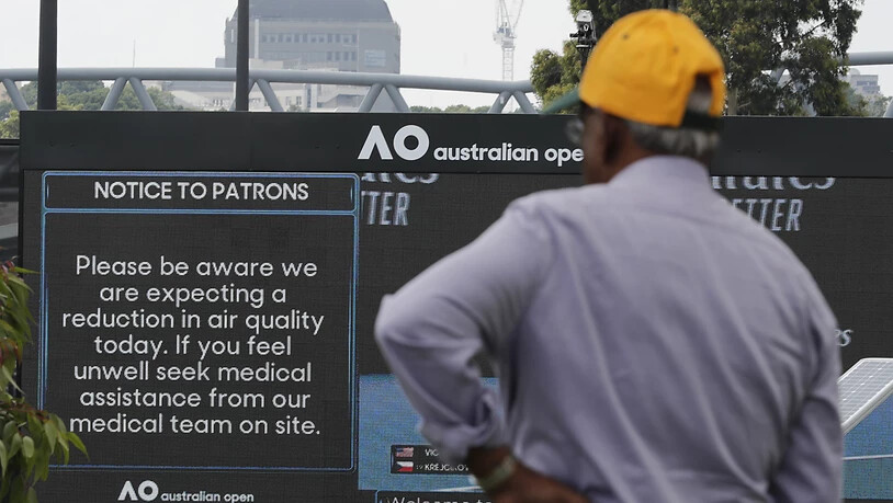 Die schlechte Luftqualität war vor Beginn des Turniers in Melbourne das grosse Thema