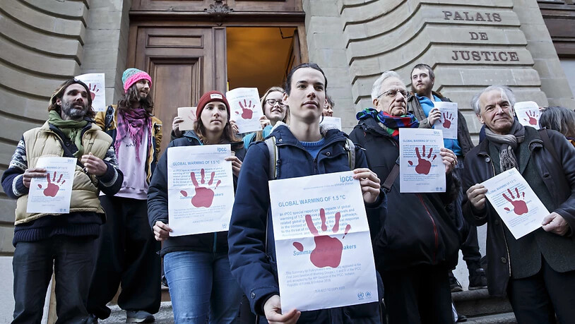 Die Genfer Justiz hat am Donnerstag einen jungen Klimaaktivisten verurteilt.