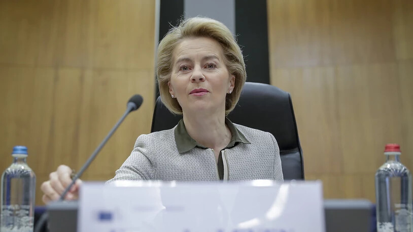 Sorgenvoll beobachtet die EU-Kommissionspräsidentin Ursula von der Leyen die Lage an den Grenzen in Bulgarien und Griechenland. (Archivbild)
