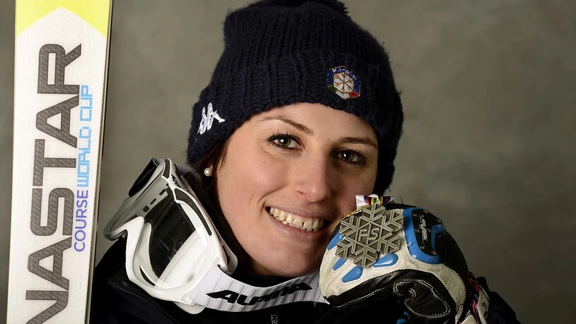 Nadia Fanchini gewann an der WM in Schladming 2013 Silber in der Abfahrt