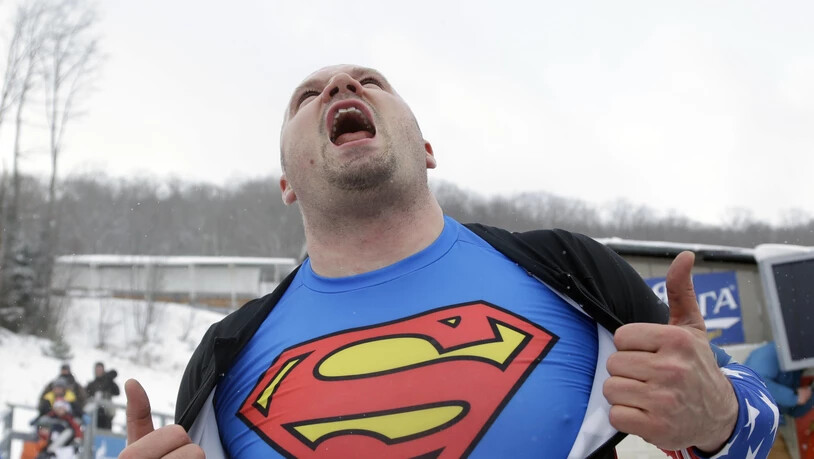 Kein Superman, sondern ein Mensch mit inneren Dämonen: Holcomb nach seinem Weltcupsieg 2013 in Lake Placid