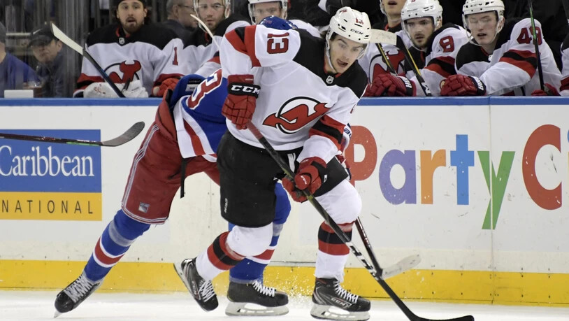 Nico Hischier von den New Jersey Devils gehört zu den vier Schweizern, für welche die NHL-Saison zu Ende ist