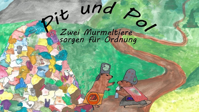 Das Titelbild des Kinderbuches "Pit und Pol".