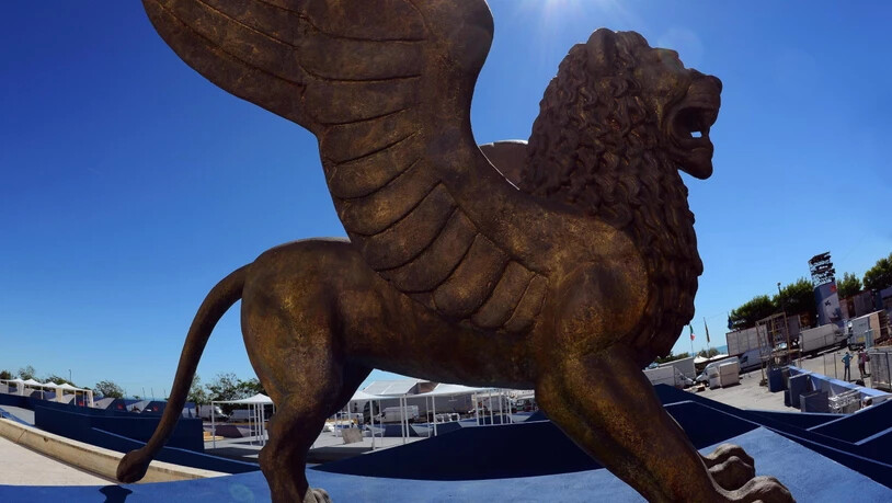 ARCHIV - Der geflügelte Goldene Löwe, Symbol der Internationalen Filmfestspiele von Venedig. Foto: Claudio Onorati/ANSA/epa/dpa