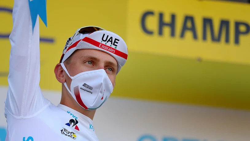 Der 21-jährige Slowene Tadej Pogacar steht vor dem Gesamtsieg an der Tour de France