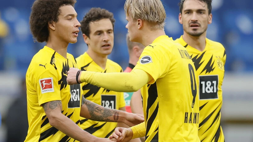 Jubel bei Borussia Dortmund: Der BVB kam gegen Hoffenheim zu einem wertvollen Auswärtssieg