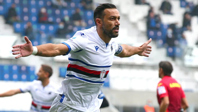 Vier Spiele, vier Tore: Sampdorias Altmeister Fabio Quagliarella (37) kanns noch immer