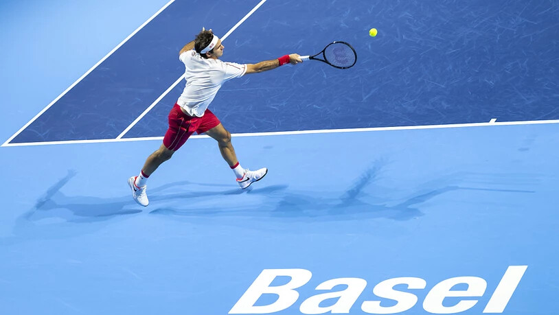 Weder spielt der rekonvaleszente Roger Federer - hier vor Jahresfrist in der 2. Runde - momentan Turniertennis, noch konnten die Swiss Indoors stattfinden