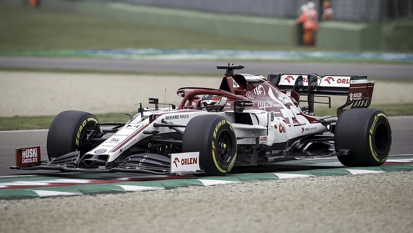 Alfa Romeo brachte zum ersten Mal in dieser Saison beide Autos in die Punkteränge. Kimi Räikkönen (im Bild) machte im Rennen neun Plätze gut und wurde Neunter, sein Teamkollege Antonio Giovinazzi stiess vom 20. und letzten Startplatz in den 10. Rang vor