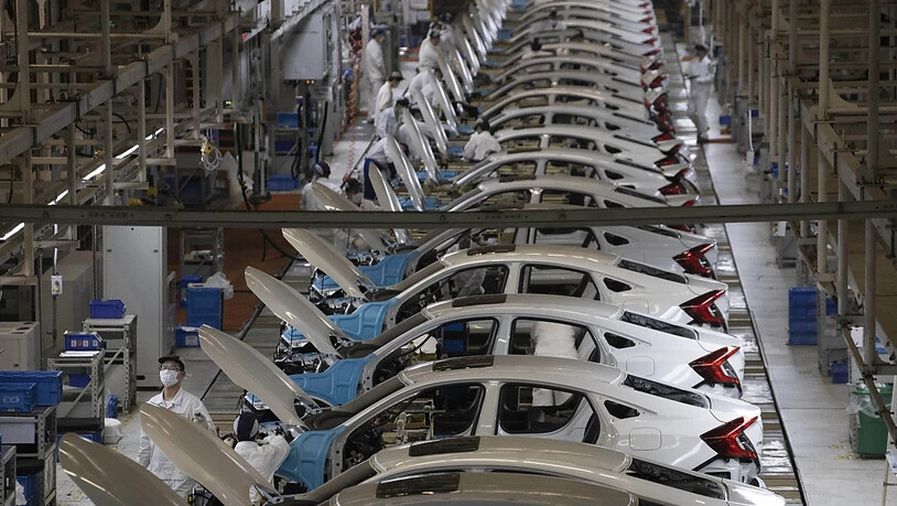 Die Erholung des weltgrössten Automarktes China vom Corona-Einbruch setzt sich rasant fort. (Archiv)