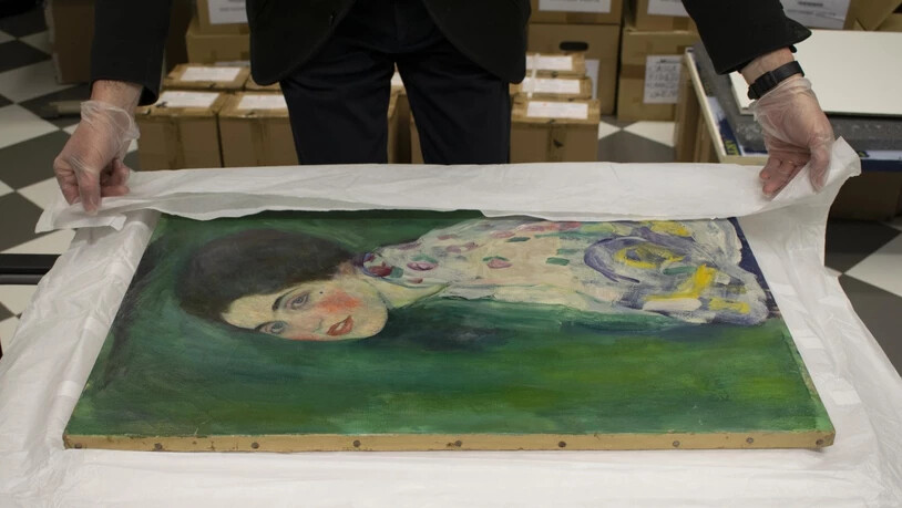 HANDOUT - Das Klimt-Gemälde «Bildnis einer Frau» ist 2019 überraschend wieder aufgetaucht. Foto: -/Galerie Ricci Oddi /dpa - ACHTUNG: Nur zur redaktionellen Verwendung im Zusammenhang mit einer Berichterstattung über die Ausstellung und nur mit…